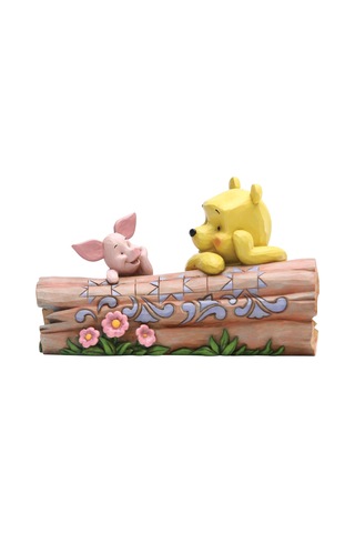 Traditions Pooh And Piglet On A Log Figürü, 6005964, Çok Renkli, Tek Boy