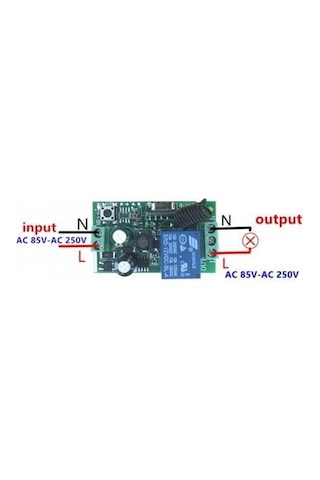 Elektronikport Rf Uzaktan Kumandalı Röle 220V 1 Kanal 10A Rf Alıcı Verici Transm