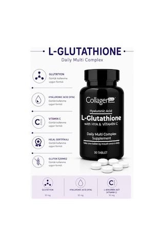 Collagen Forte Platinum L-Glutathione With Hya & Vitamin C 30 Tablet