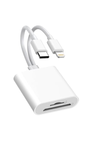Type C Lightning Kart Okuyucu Micro Sd Tf Hafıza Kart Adaptörü Çevirici Çoklayıcı Sdhc