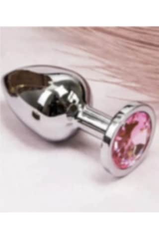 Erofoni Yeni Nesil 9 CM Paslanmaz Alüminyum Alaşımlı Çelik Metal Taşlı Anal Gevşetici Alıştırıcı Plug