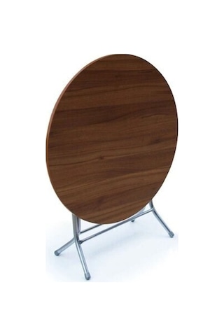 Teknor Yuvarlak Katlanır Masa Ders Çalışma Yemek Mutfak Masası 90 Cm