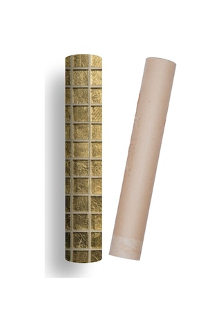 Mutfak Tezgah Arası Pvc Folyo Kendinden Yapışkanlı Kaplama Taş Desen Gold Renk 60cmx100cm