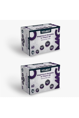 Vitabest Magnezyum Kompleks Ve Vitamin B6 120 Tablet