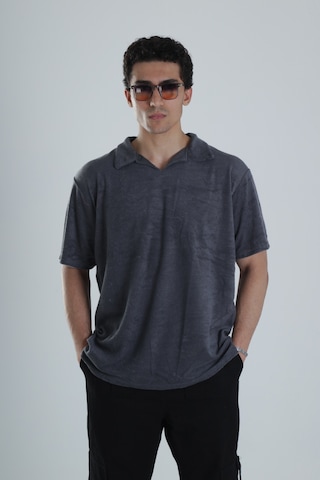 Cocopelli Erkek Antrasit T-shirt Dokuma Kumaş Coc1155 Antrasit
