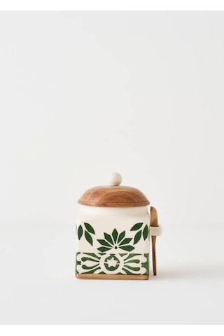 Bella Maison Molly Seramik Kavanoz Krem 800 Ml Krem