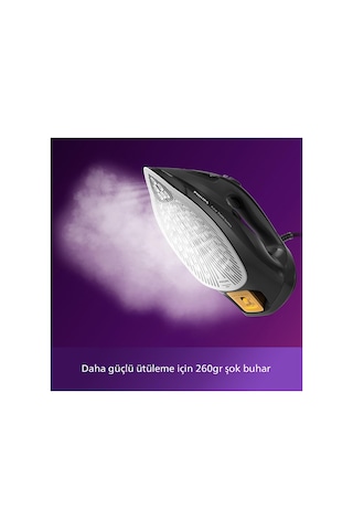 3 Adet Philips Azur Dst7511/80 7500 Serisi Siyah 3200 W Buharlı Ütü