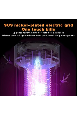 Elektrik Şoku Usb Sivrisinek Katil Lamba, Antimosquito Işık, Şarj Edilebilir Zapper