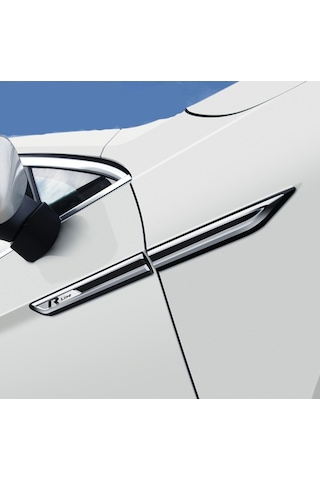 Space Vw Passat Golf Arteon R-Line 4'Lü Çamurluk Logosu Siyah