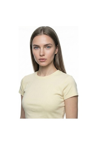 Kadın T-shirt Lf2042935 Lıght Yellow Light Yellow