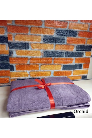 Özdilek Svv Border Büyük Boy Banyo Havlusu 89x173 - Orchid Orkide Lilası Lila