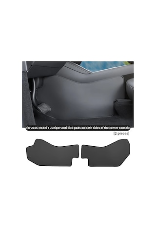 Motion003 2025 Tesla Model Y Juniper Merkez Konsol Kick Mat Model Y Juniper Merkezi Konsol Tekme Pedi 2 Adet Anti Tread Anti Kir Set