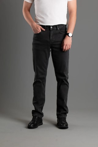 Digital Jeans Normal Kesim Fermuarlı Geniş Paça Yüksek Bel Erk Füme Açık Gri