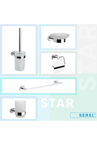 Serel Star Uzun Havluluk Paslanmaz- Pirinç 140114004 Krom