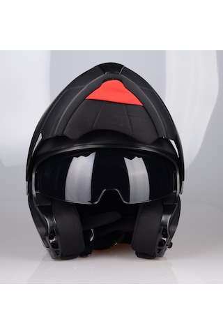 Lazer Golden Çene Açılır Güneş Vizörlü Kask Mat Siyah