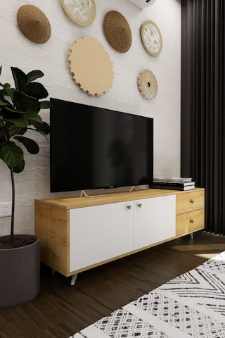 Leder Modern Dekoratif Tv Ünitesi Televizyon Sehpası Atlantik... Atlantik Çam