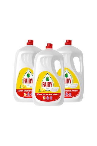 Fairy Limon Kokulu Sıvı Bulaşık Deterjanı 3 x 2600 ML