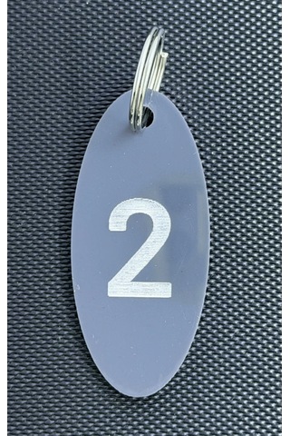 4'lü Antrasit Otel Bungalov Apart Yurt Tesis Oda Numaralı Anahtarlık Siyah