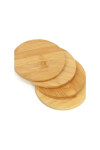 Bambu Kesme Tahtası Bambu Nihale Bambu Peynir Pizza Sunum Servis Tahtası 18 Cm Bambu Kahverengi Diğer