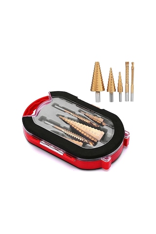 Delik Delme Pah Açma Titanium 6 Parça Kutulu Freze Uç Seti Delik Delme Pah Açma Titanium 6 Parça Kutulu Freze Uç Seti