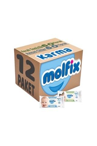 Molfix Izotonik Karma Islak Havlu Mendil 12'Li Set