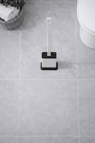 Sas Haus Silikon Tuvalet Fırçası Pratik Silikon Wc Klozet Fırçası Kare Beyaz S-220 Diğer