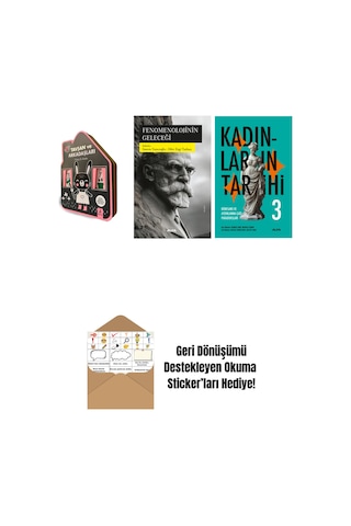Tavşan Ve Arkadaşları Keçe Kitap + Fenomenolojinin Geleceği + Kadınların Tarihi 3 Ciltli + Okuma Sticker'ları
