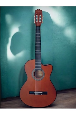 Ludorf Klasik Gitar Ry1967 Kahverengi Sap Ayarlı Klasik Gitar Taşıma Çantası-pena Seti-kapo Hediyeli