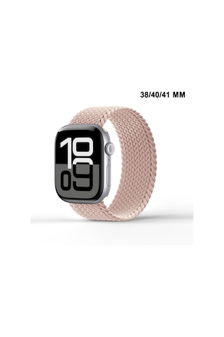 Apple Watch Uyumlu Watch 3 4 5 6 7 8 9 Seseri 38 40 41mm Solo Loop Kordon Kayış Silikon M Beden Mt86