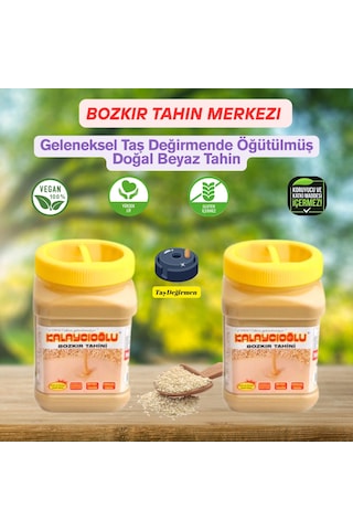 Bozkır Tahin Merkezi Beyaz Tahin 935 Gr X2 Adet Katkısız &gluten İçermez