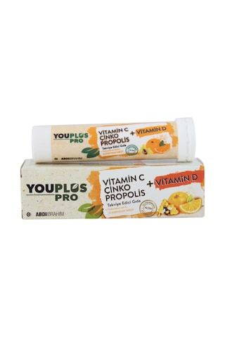 Youplus Pro Vitamin C Çinko Propolis Vitamin D 15 Tablet X 3