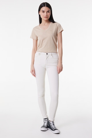 Lee Scarlett Skinny Fit Dar Kesim Yüksek Bel Çok Dar Paça Bej Kadın Esnek Jean Denim Kot Pantolon L626007614 Bej
