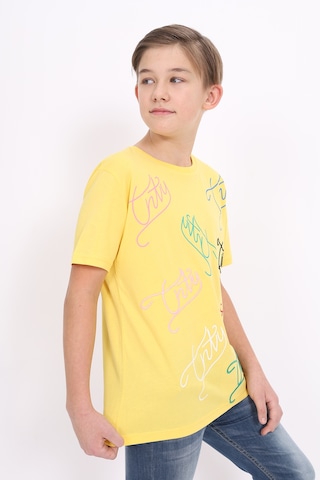 Toontoy Kids Toontoy Erkek Çocuk Tnty Nakışlı Ve Baskılı Tişört Sarı