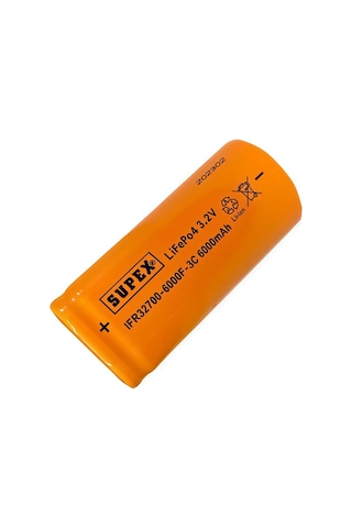 Supex Ifr32700-6000f-3c 3.2v 6000mah Lifepo4 Düz Kafa Başsız Pil Supex Ifr32700-6000f-3c 3.2v 6000mah Lifepo4 Düz Kafa Başsız Pil