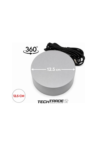 Ürün Çekimi Için 360 Dönen Stand Elektrikli 12.5cm Çapında - Gri