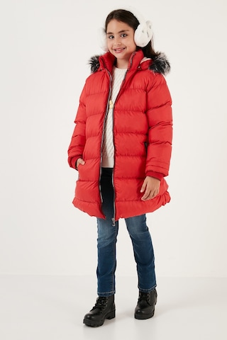 Lela Içi Peluş Astarlı Çıkarılabilir Kapüşonlu Suya Dayanıklı Kız Çocuk Mont 5761910 Kırmızı