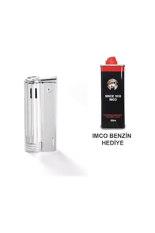 Atomic German Benzinli Muhtar Çakmağı Krom+ Imco Benzin Set