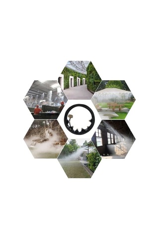 Besthome1 15 Metre 21 Başlıklı Avrupa Standart Bahçe Sisleme Sulama Sistemi Seti - Hgdy57 Siyah Teflon Bant Kullanışlı Hediye