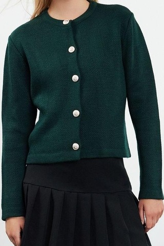 Ersefa Stil Modern Kadın Regular Standart Kol Bisiklet Yaka Basic Ceket Siyah