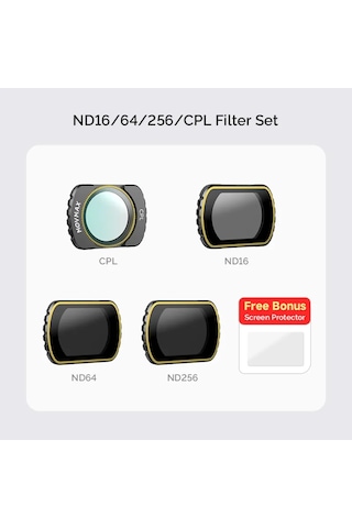 Movmax Nd 16/64/256/cpl Filter Set For Djı Pocket 3