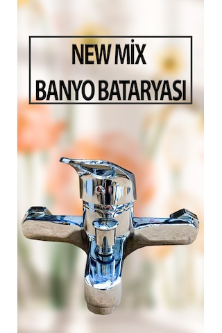 New Mix Model Banyo Bataryası Krom