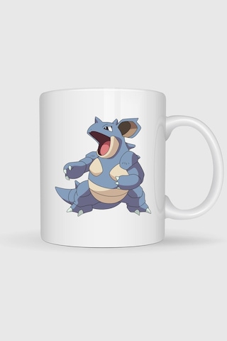 Nidoqueen Nidorina Baskılı Kupa Bardak Beyaz