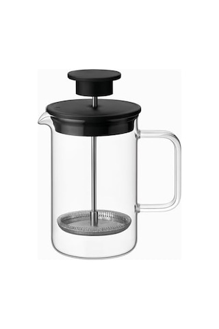 French Press, 0,40 L Cam Kahve Ve Çay Demliği, Borosilikat Cam, Bpa İçermez, Isıya Dayanıklı, Bulaşık Makinesi Uyumlu Açık Bej