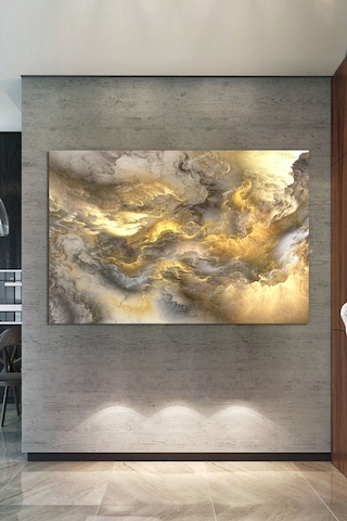 Soyut Sanatsal Kanvas Tablo Renk Ve Işık Dekoratif Tablo 120 x 80
