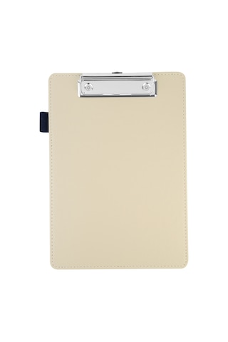 Sekreterlik,a5 Küçük Boy,kapaksız,a5 Clipboard Vegan Suni Deri,17,5x24,5 Cm.,bej