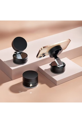 Kilifone - Telefon Tutucu A2 Pro 180 Derece Dönebilen Vakumlu Tasarım Araç İçi Telefon Tutucu - Siyah - T36059 Siyah