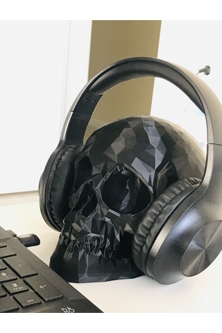 İskelet Kafa Tası - Kulaklık Standı Ve Dekorasyon