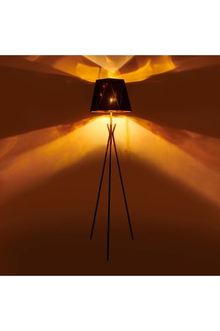Evidea Lighting Polda Lambader - Siyah / Altın - 157 Cm Siyah / Altın