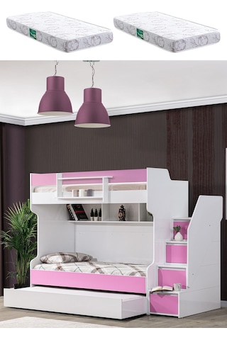 Ranza, Cesur Yavrulu Ranza - Pembe 2 Adet Comfort Yatak 90 X 190 CM