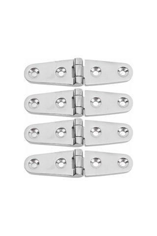 Lemestar 316 Paslanmaz Çelik Gemi Lukuk Menteşesi, 103mmx27mm, Dayanıklı, Kurşun Direnci, Kolay Kurulum, 4 Adet, Yat/fiberglas Yat Uygun